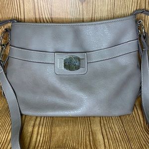 Grey Rosetti Crossbody Purse